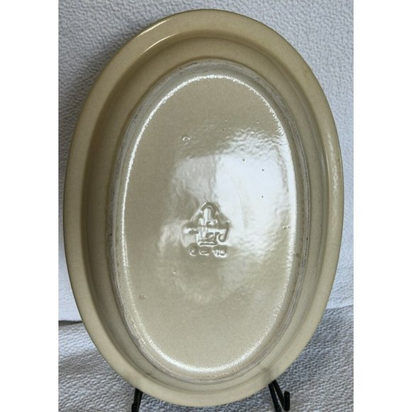 Pflatzgraff Village Tan/brown Serving Platter 13  5/8”x 9  1/2” Vintage 1977 USA - Picture 10 of 12